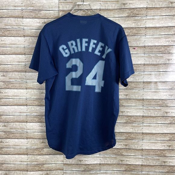 VTG Ken Griffey Jr #24 Seattle Mariners Majestic Baseball Jersey (Adult Large) - Picture 1 of 6